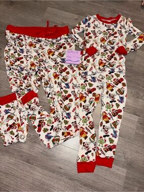 Small Shop Bamboo Bundle. Kids 4T and Mom Medium.